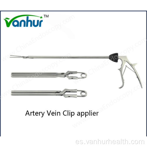 Pinzas hemostáticas laparoscópicas Aplicador de clips para venas arteriales